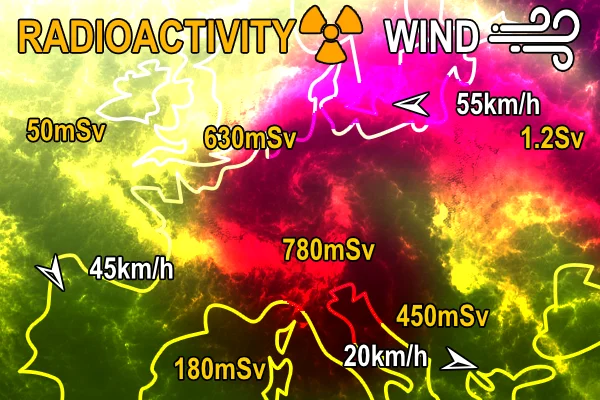 updating of the radioactivity map