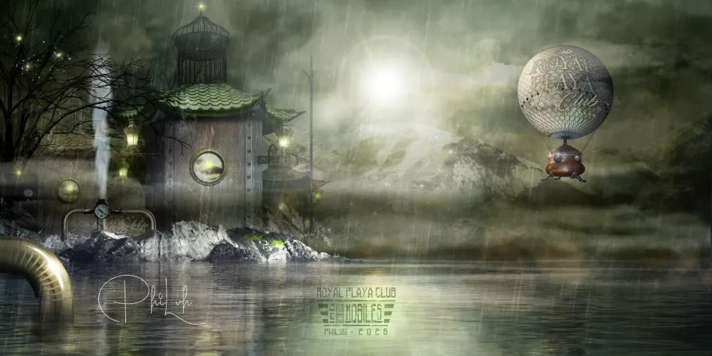 brumes matinales sur le lac xhatiff